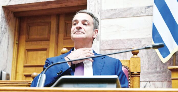 mitsotakis76 Στιγμιότυπο με τον Κυριάκο Μητσοτάκη στην Κοινοβουλευτική Ομάδα της Ν.Δ.