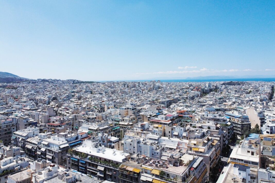 Πανοραμική άποψη του κέντρου της Αθήνας